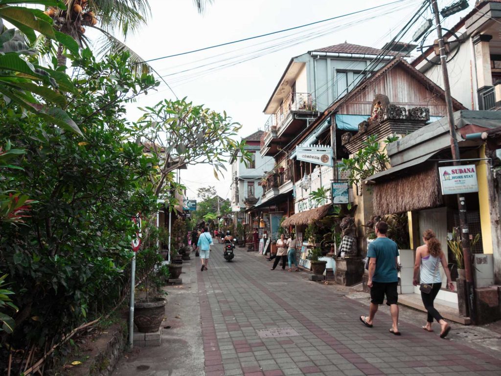Straße in Ubud-Bali
