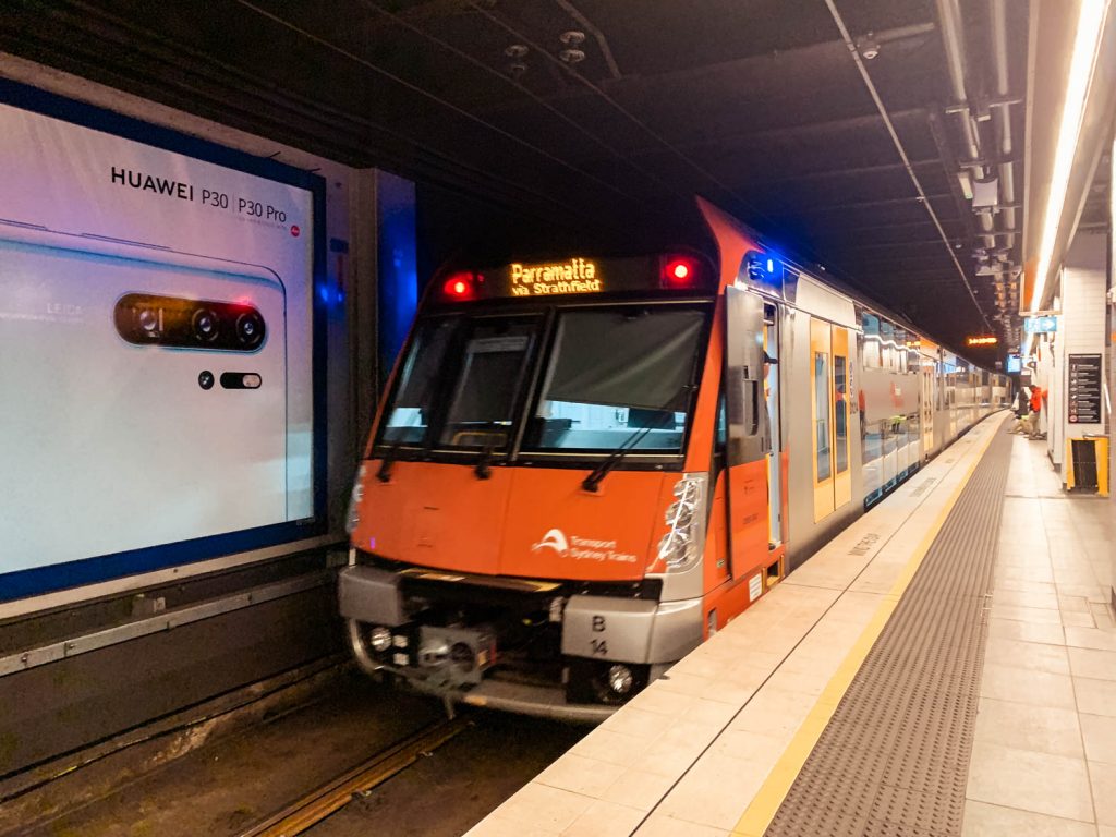Verkehrsmittel in Sydney Bahn